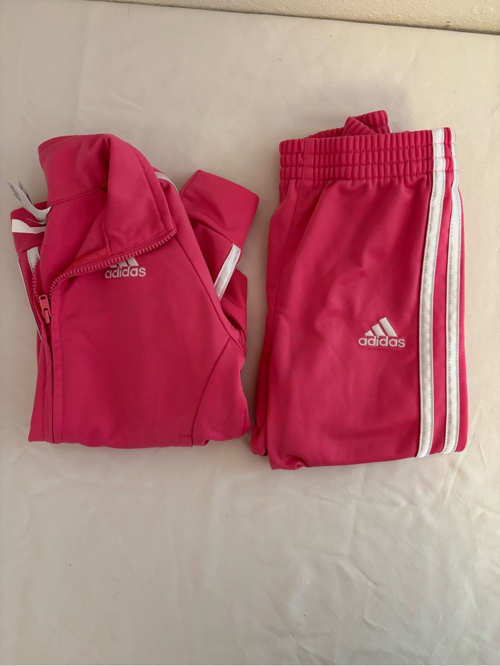 Adidas Kids Pink Track Pants and Jacket Set